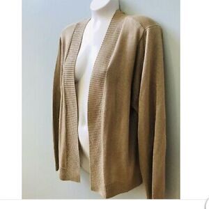 Avenue 18/20 Gold sparkling sweater, open shrug